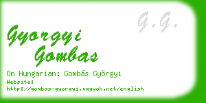 gyorgyi gombas business card